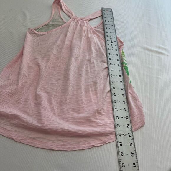 Lilly Pulitzer Gone Coconuts Pink Palm Tank Top Size Small - Picture 6 of 6